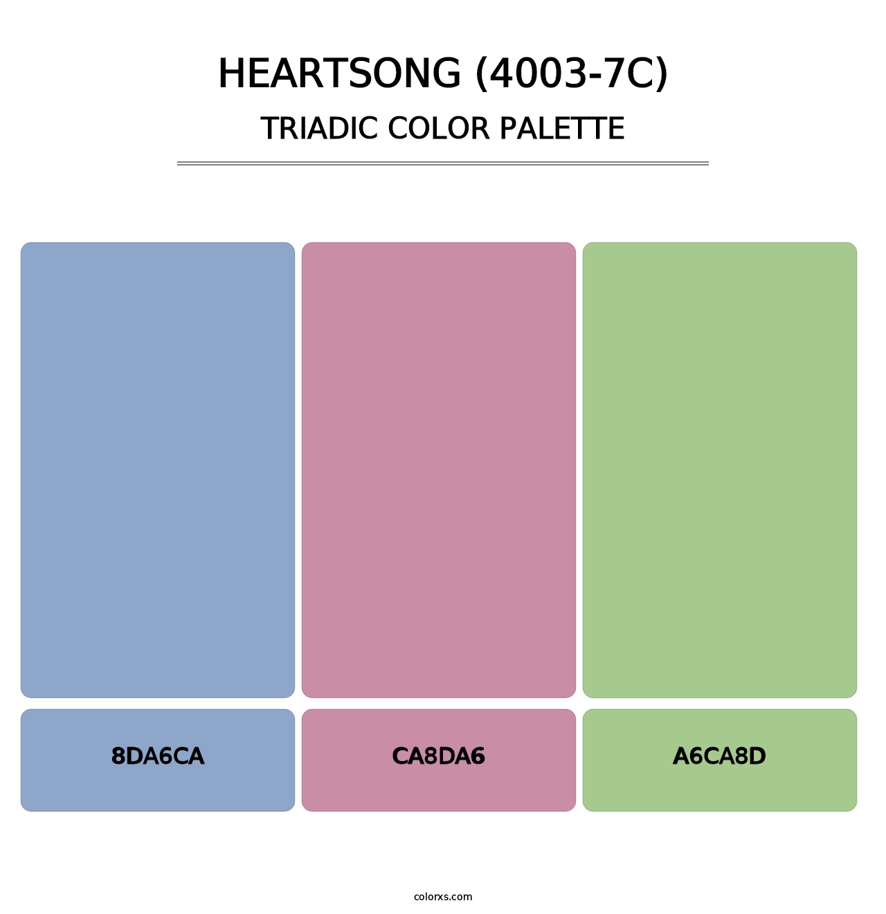 Heartsong (4003-7C) - Triadic Color Palette