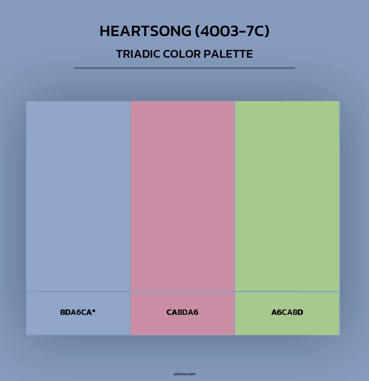 Heartsong (4003-7C) - Triadic Color Palette