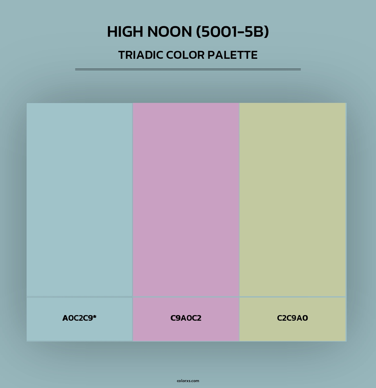 High Noon (5001-5B) - Triadic Color Palette