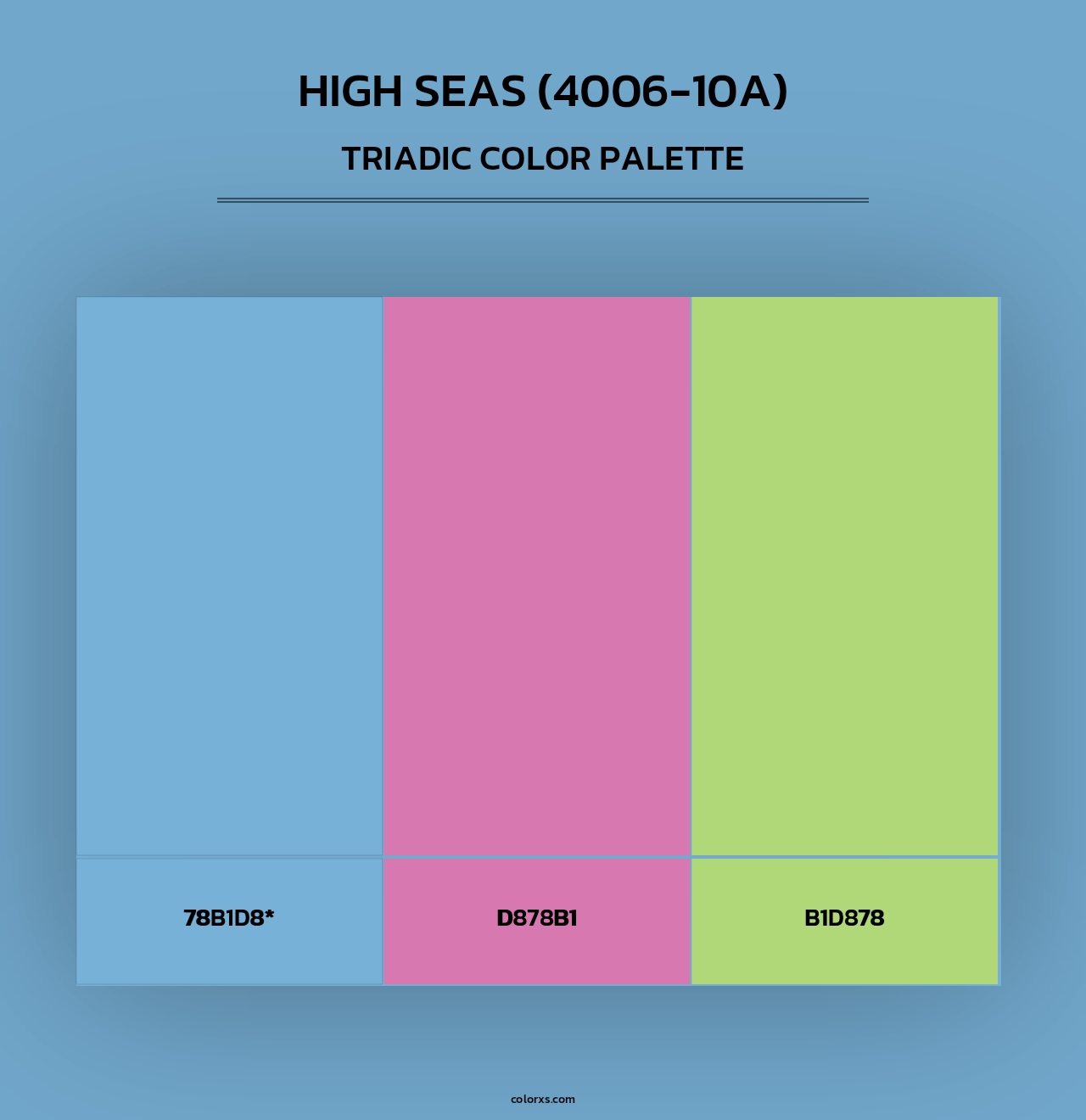 High Seas (4006-10A) - Triadic Color Palette