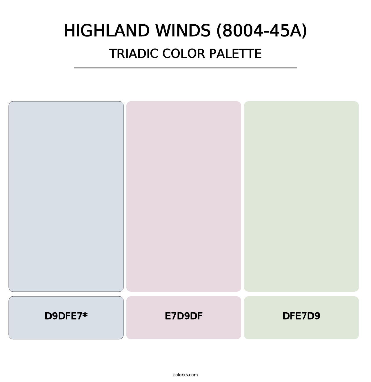 Highland Winds (8004-45A) - Triadic Color Palette