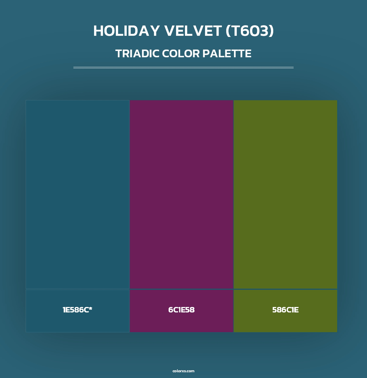 Holiday Velvet (T603) - Triadic Color Palette