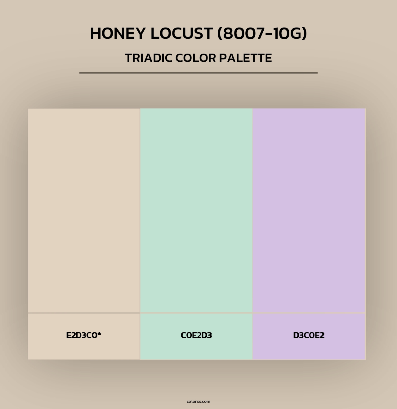 Honey Locust (8007-10G) - Triadic Color Palette
