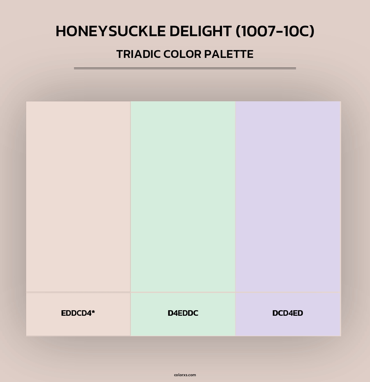 Honeysuckle Delight (1007-10C) - Triadic Color Palette