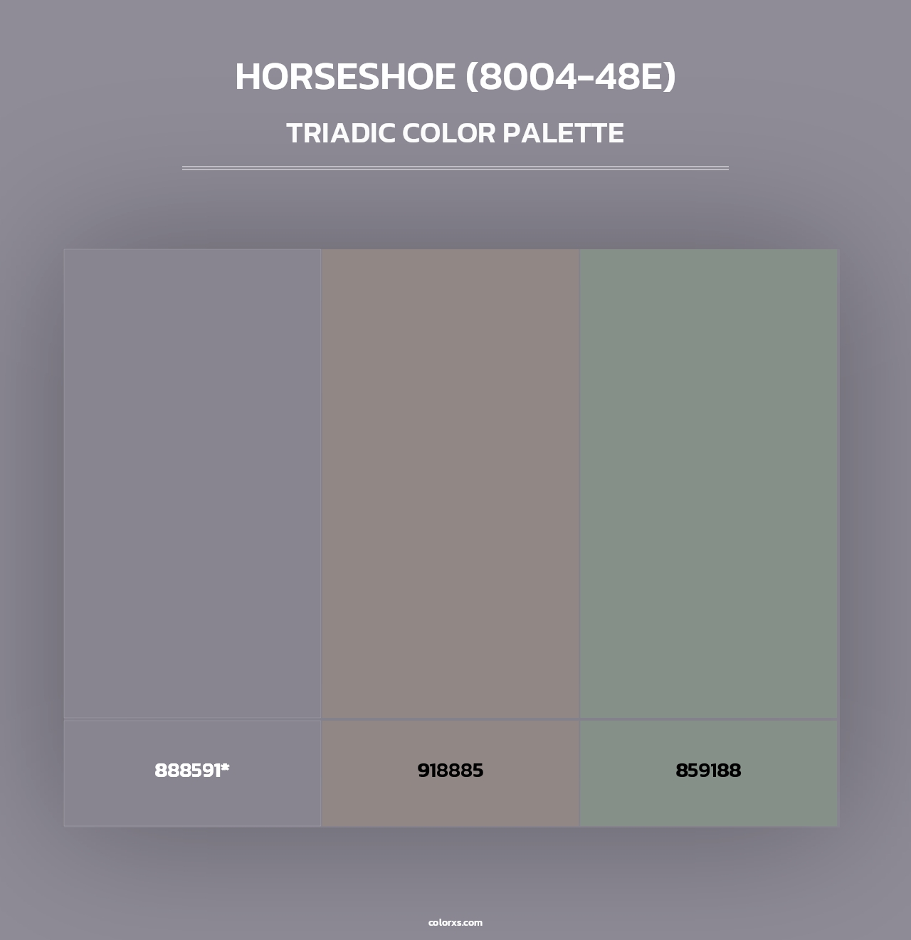 Horseshoe (8004-48E) - Triadic Color Palette