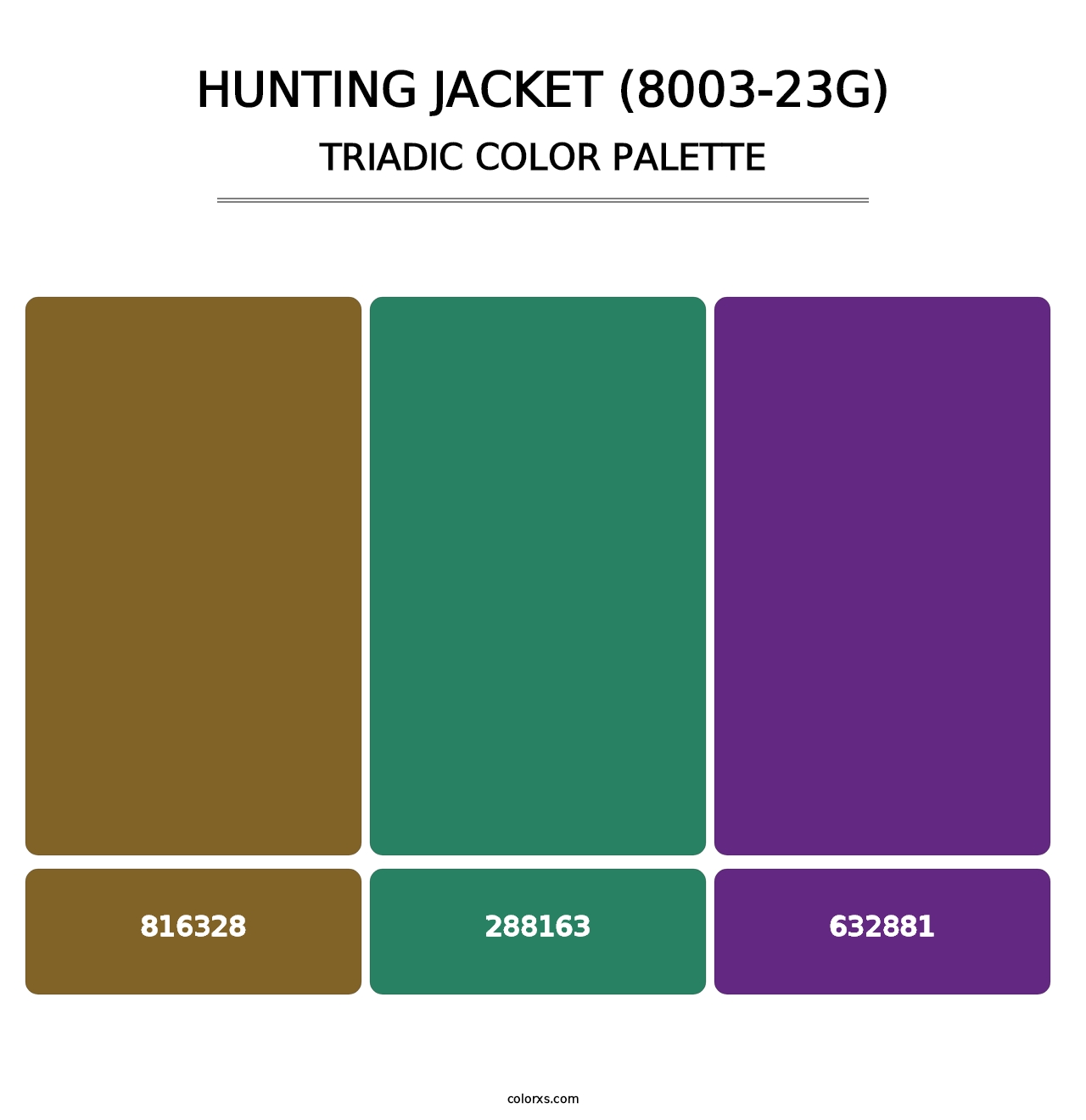 Hunting Jacket (8003-23G) - Triadic Color Palette