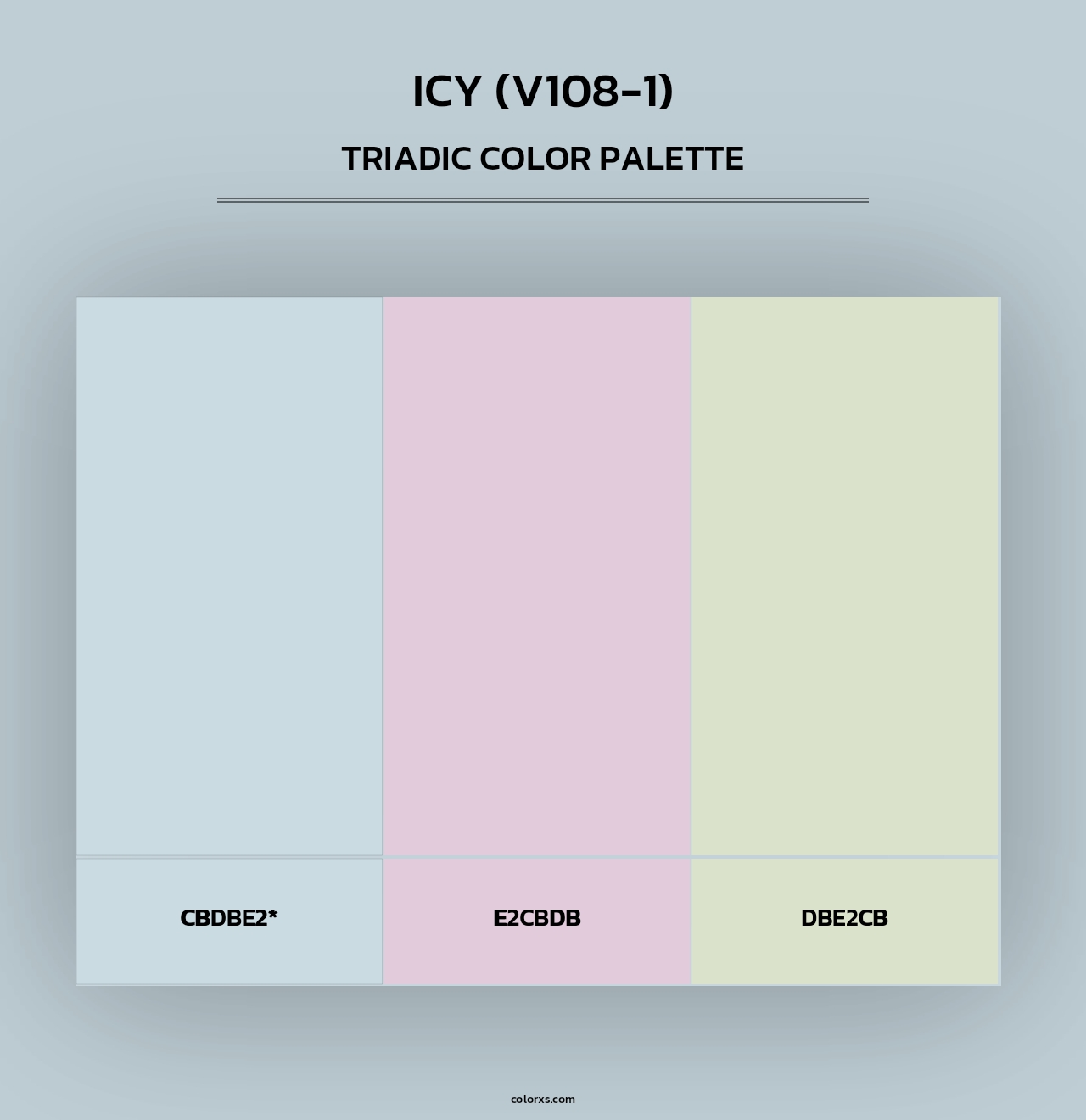 Icy (V108-1) - Triadic Color Palette