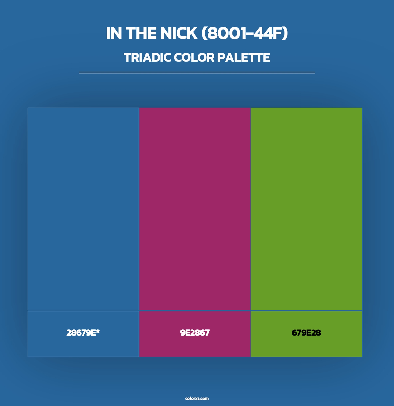In the Nick (8001-44F) - Triadic Color Palette