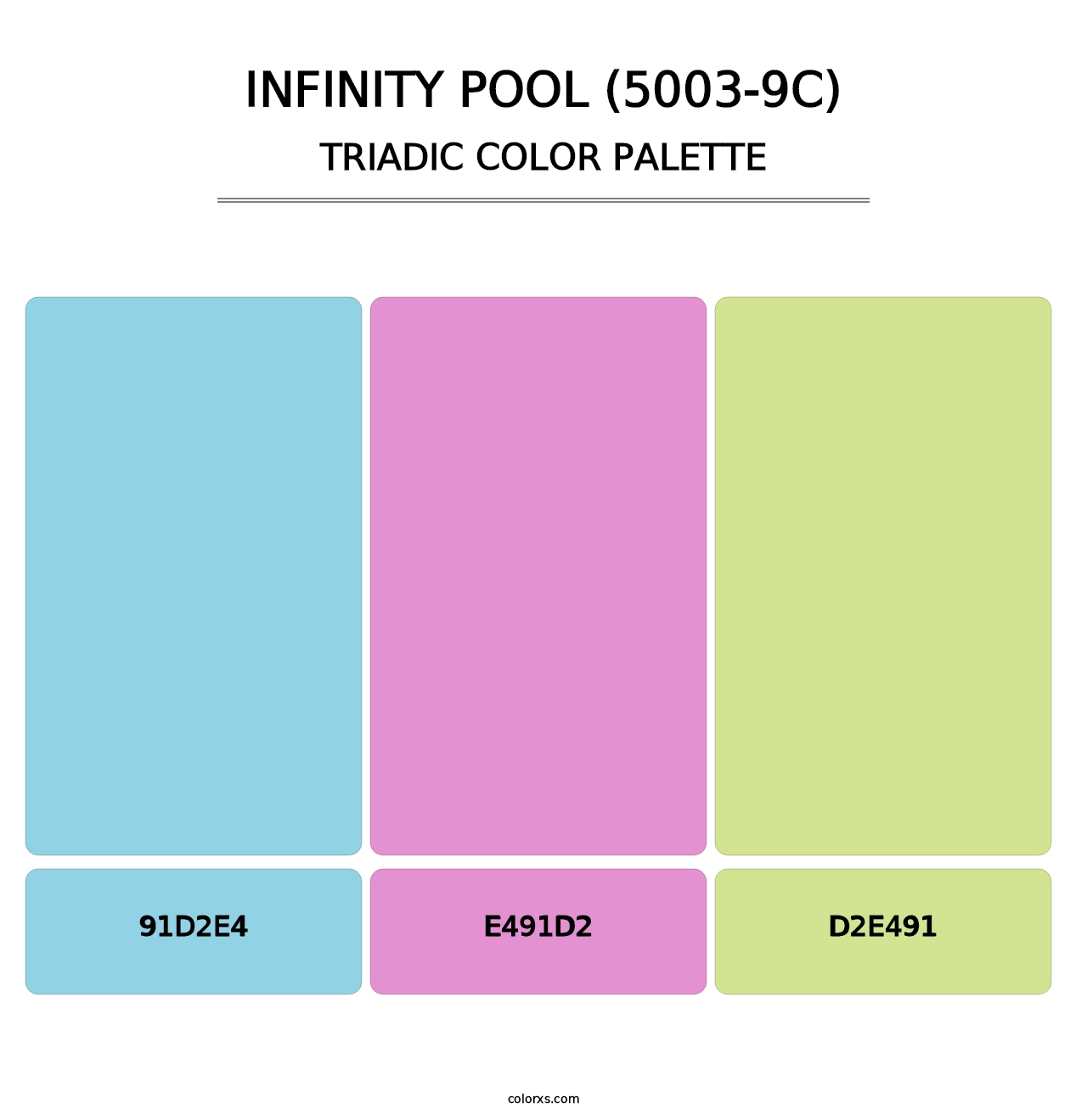 Infinity Pool (5003-9C) - Triadic Color Palette
