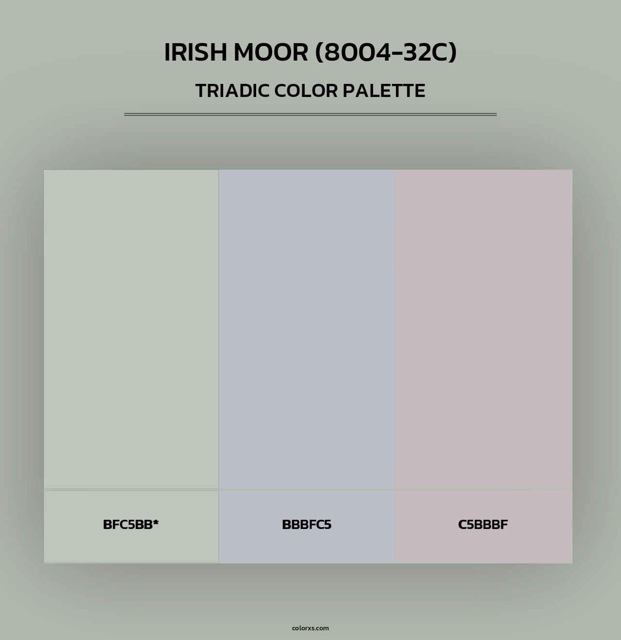 Irish Moor (8004-32C) - Triadic Color Palette