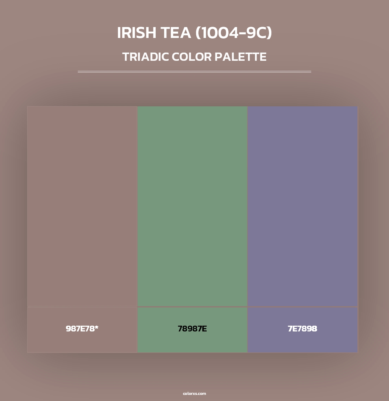 Irish Tea (1004-9C) - Triadic Color Palette