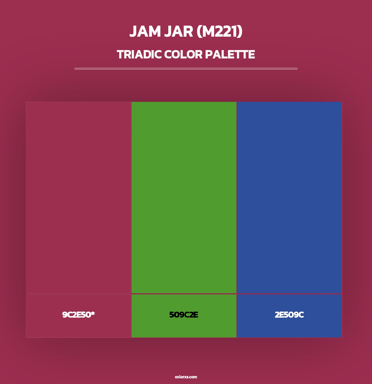 Jam Jar (M221) - Triadic Color Palette