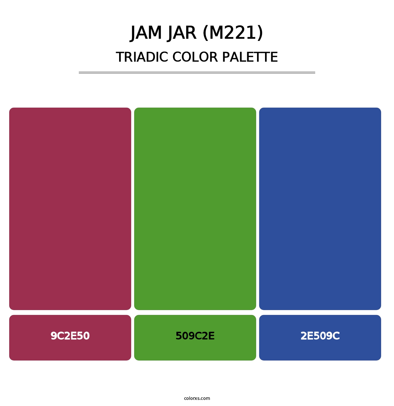 Jam Jar (M221) - Triadic Color Palette