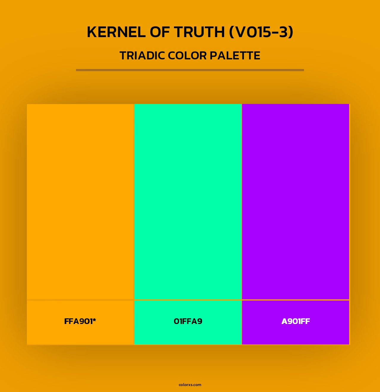 Kernel of Truth (V015-3) - Triadic Color Palette