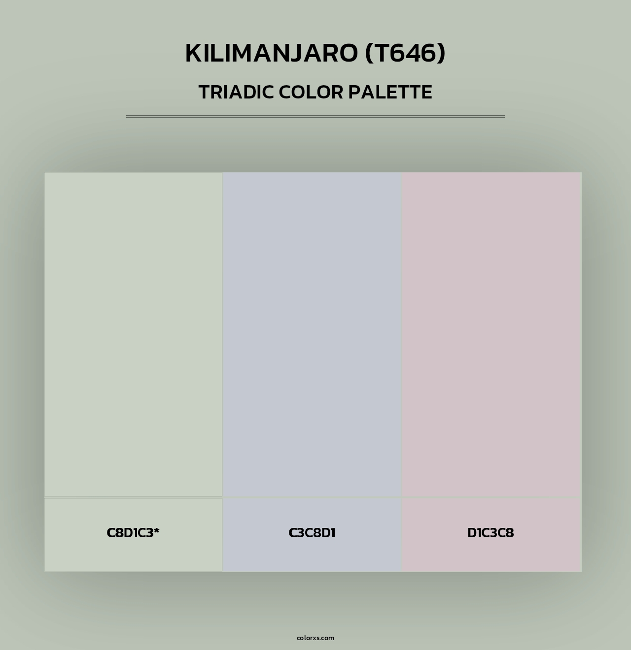 Kilimanjaro (T646) - Triadic Color Palette