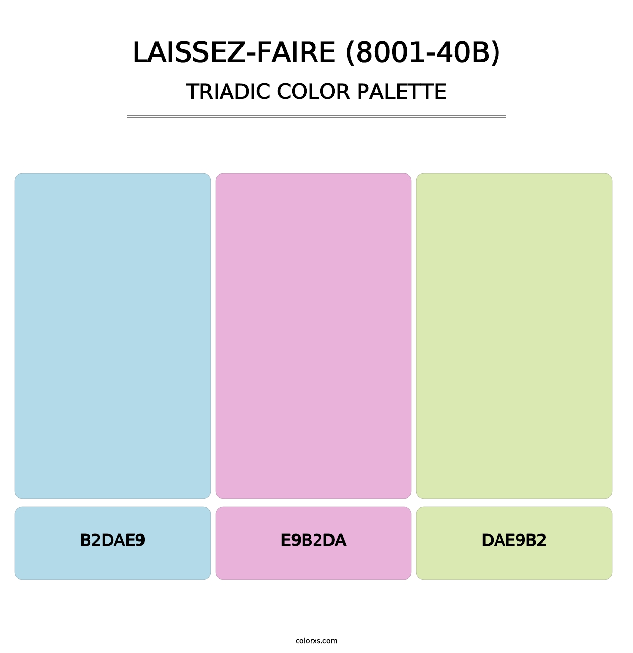 Laissez-Faire (8001-40B) - Triadic Color Palette