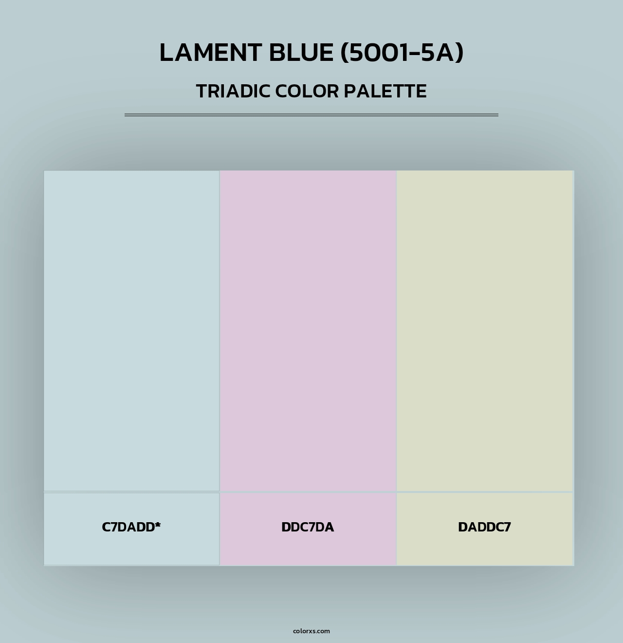 Lament Blue (5001-5A) - Triadic Color Palette