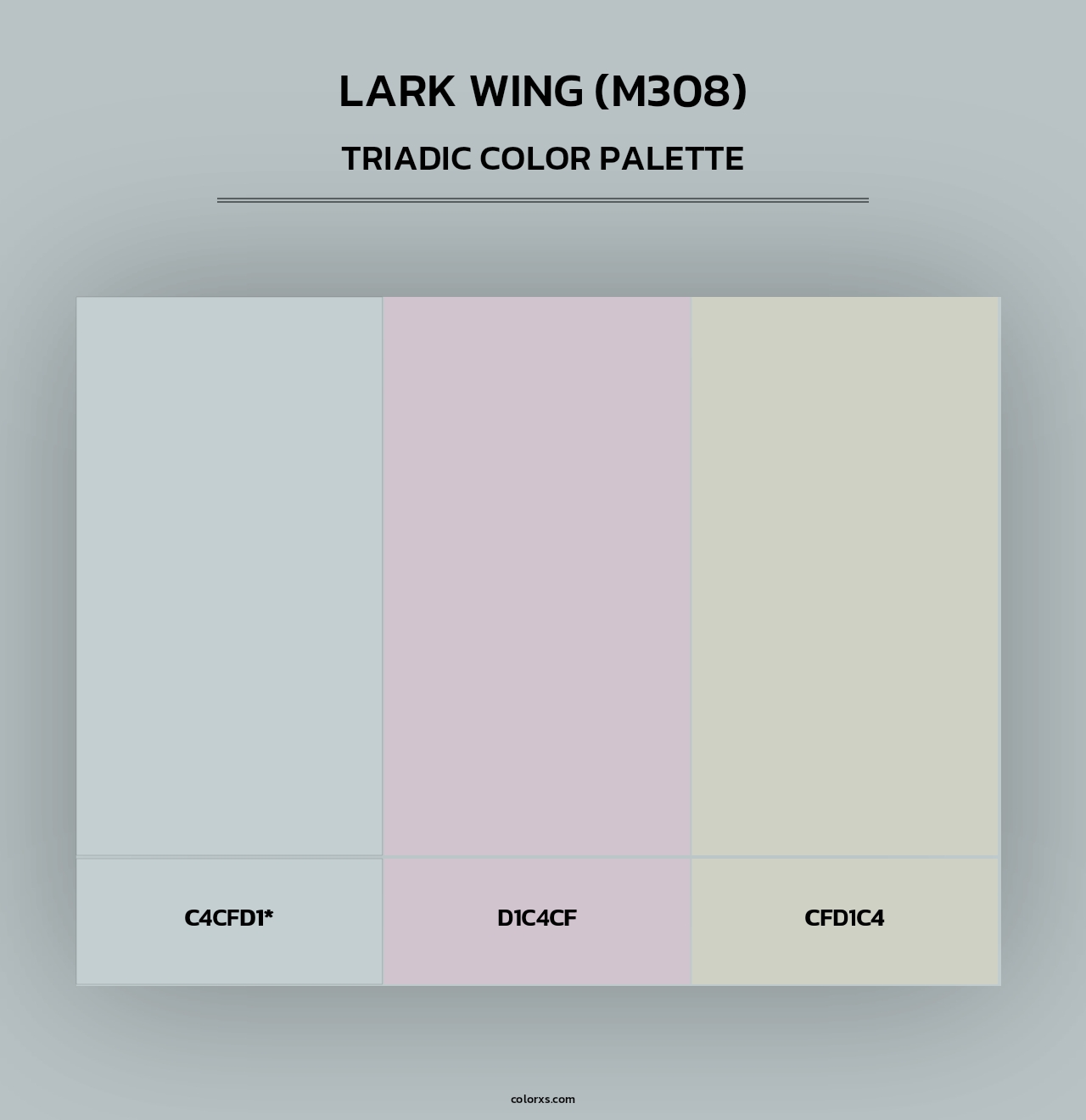 Lark Wing (M308) - Triadic Color Palette