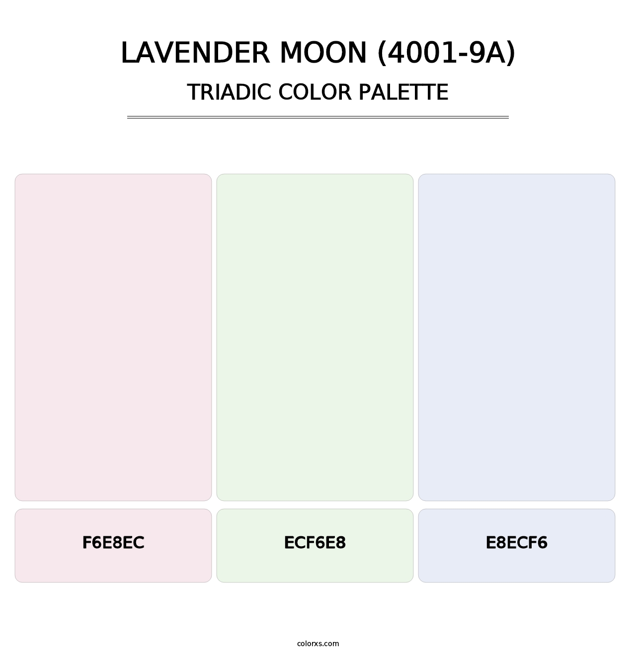 Lavender Moon (4001-9A) - Triadic Color Palette