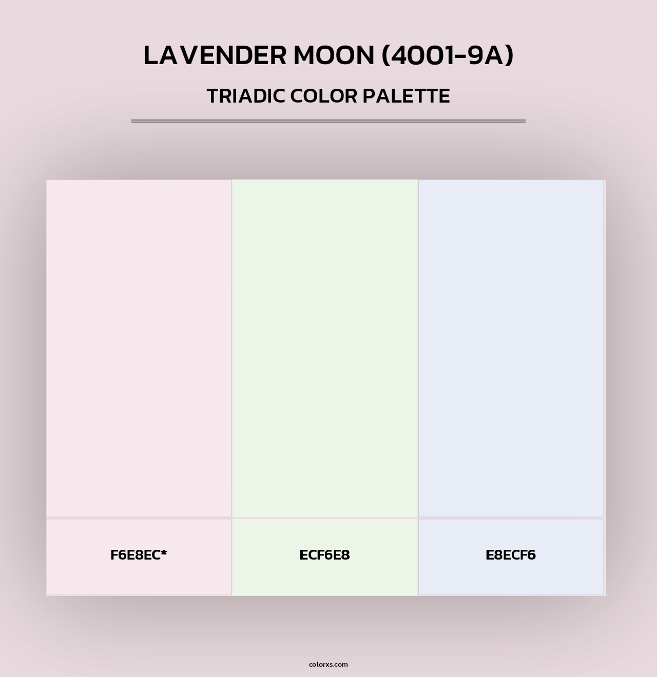 Lavender Moon (4001-9A) - Triadic Color Palette