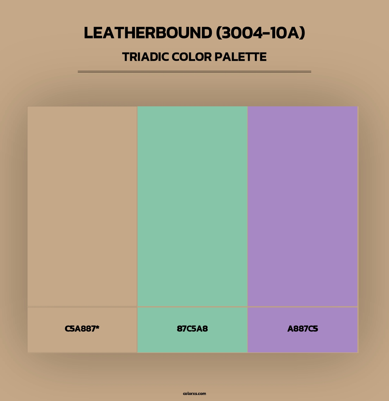 Leatherbound (3004-10A) - Triadic Color Palette