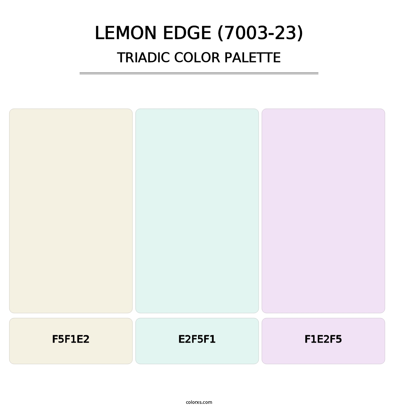 Lemon Edge (7003-23) - Triadic Color Palette