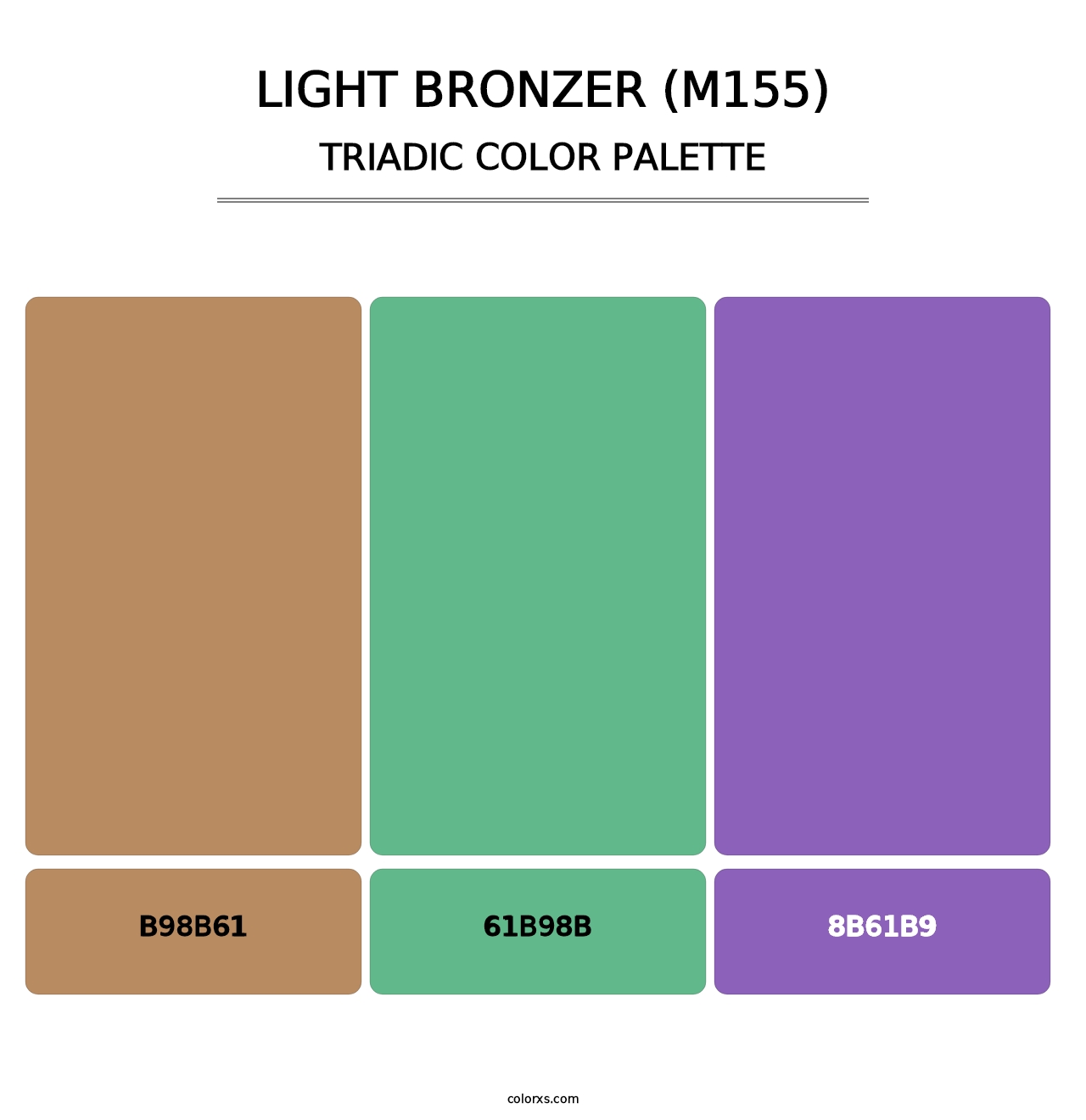 Light Bronzer (M155) - Triadic Color Palette