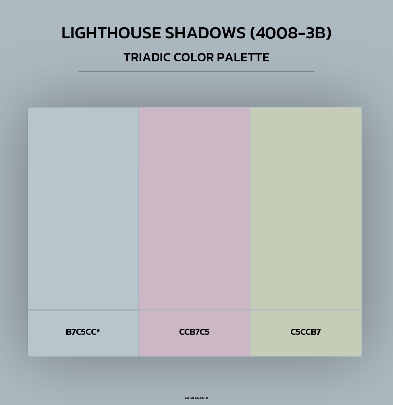 Lighthouse Shadows (4008-3B) - Triadic Color Palette
