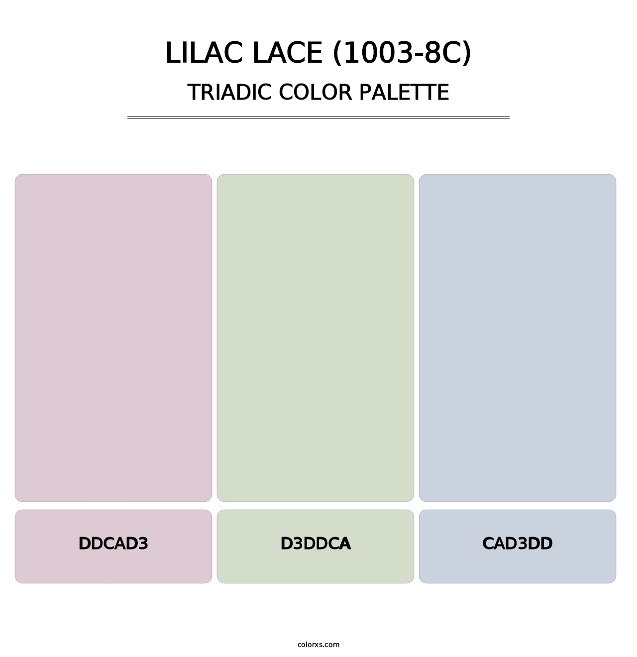 Lilac Lace (1003-8C) - Triadic Color Palette