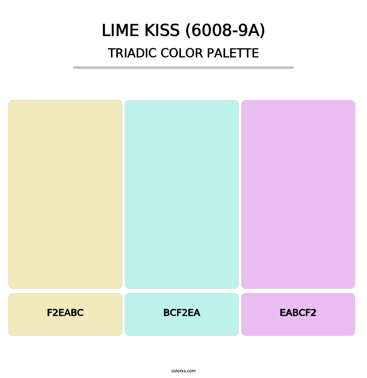Lime Kiss (6008-9A) - Triadic Color Palette