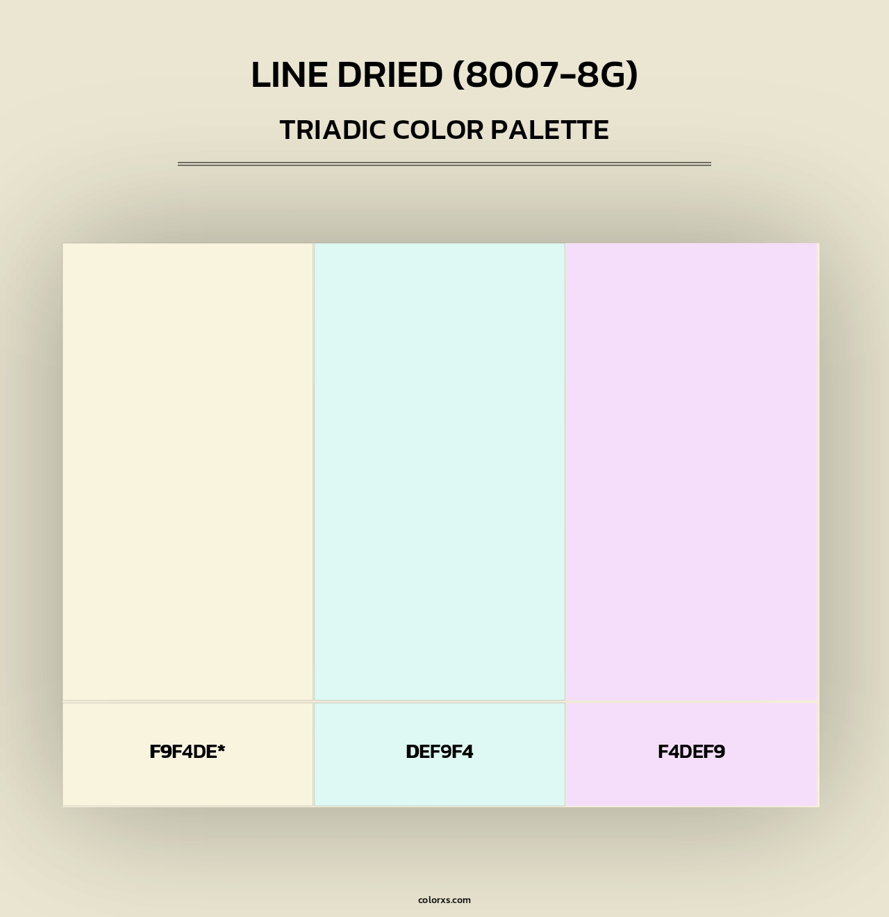 Line Dried (8007-8G) - Triadic Color Palette