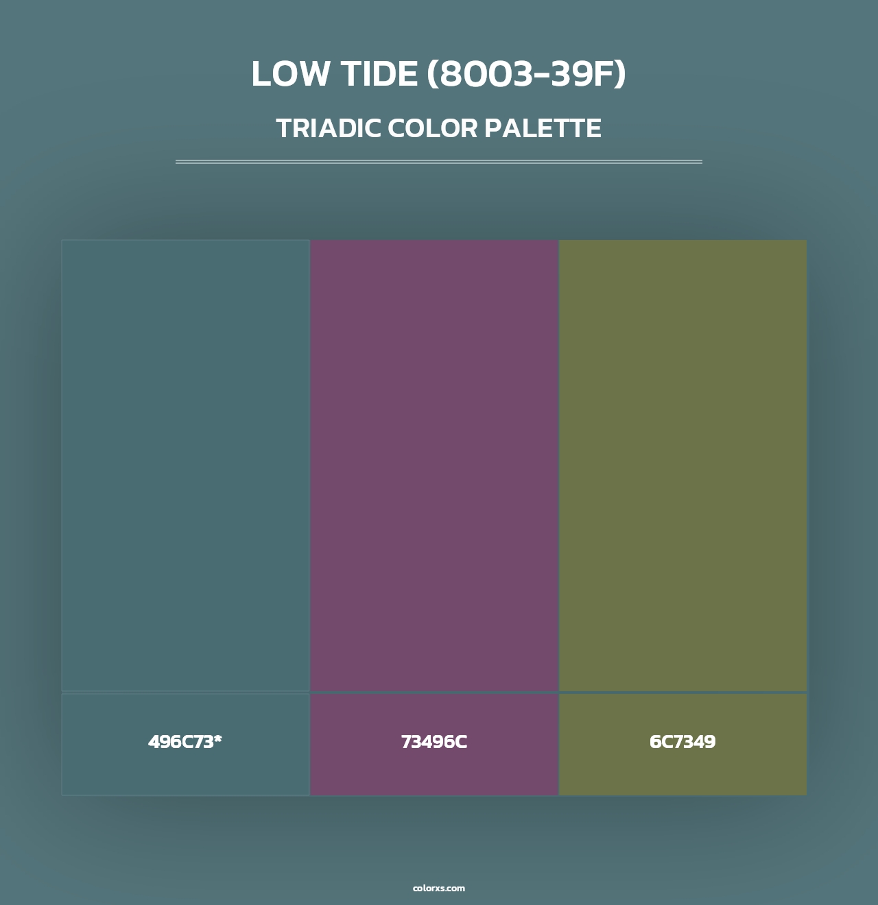 Low Tide (8003-39F) - Triadic Color Palette