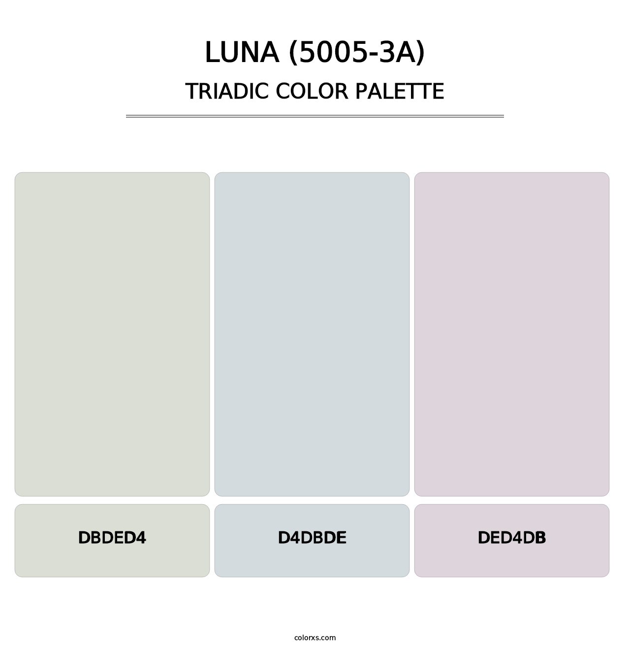 Luna (5005-3A) - Triadic Color Palette