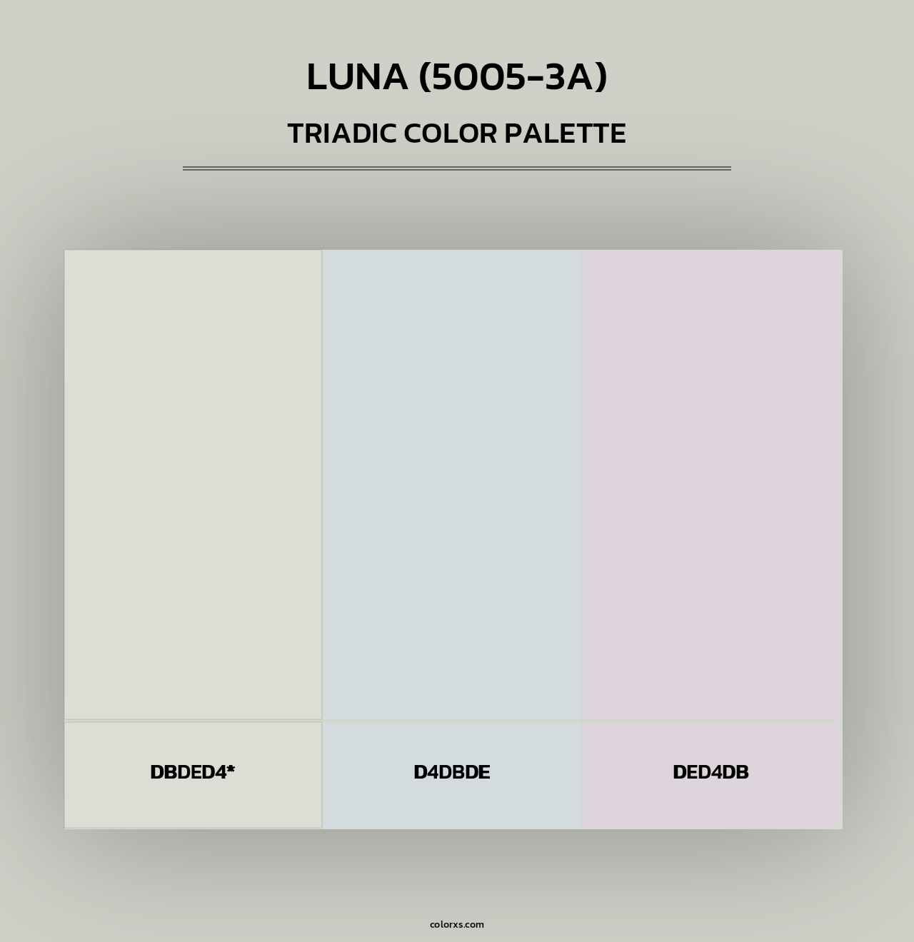 Luna (5005-3A) - Triadic Color Palette