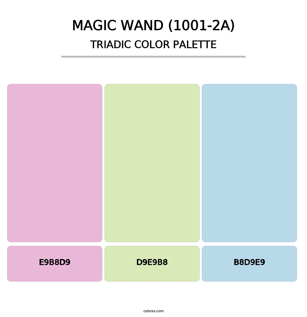Magic Wand (1001-2A) - Triadic Color Palette
