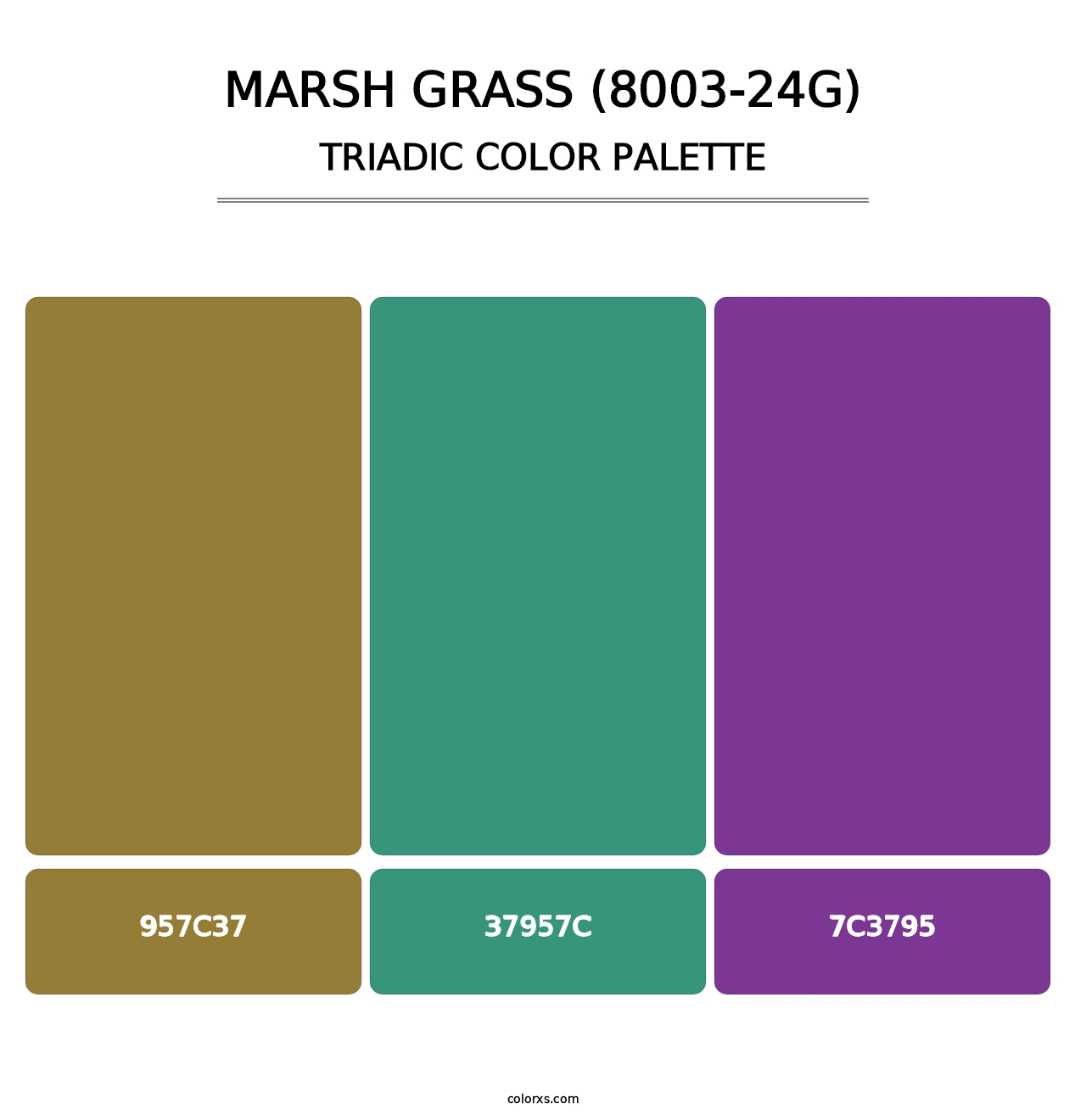 Marsh Grass (8003-24G) - Triadic Color Palette