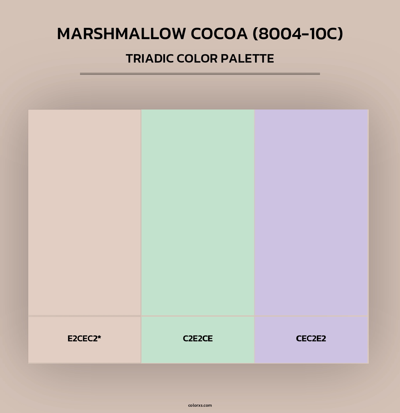 Marshmallow Cocoa (8004-10C) - Triadic Color Palette