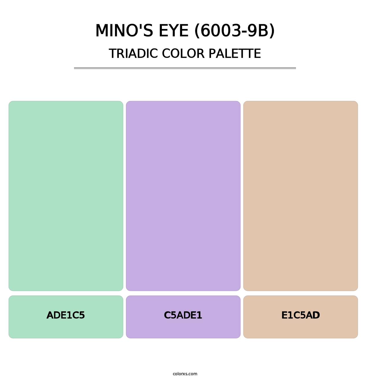Mino's Eye (6003-9B) - Triadic Color Palette