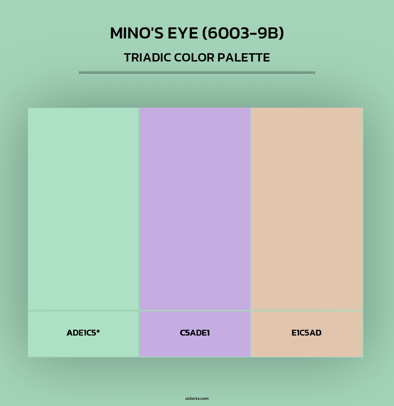 Mino's Eye (6003-9B) - Triadic Color Palette