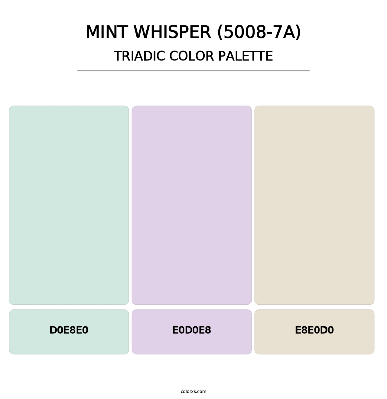 Mint Whisper (5008-7A) - Triadic Color Palette