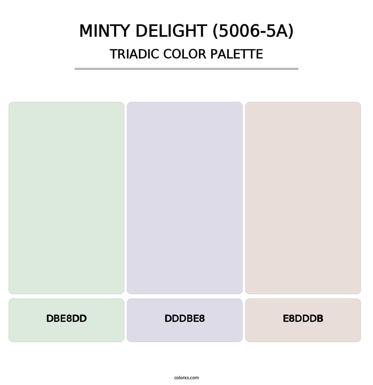 Minty Delight (5006-5A) - Triadic Color Palette