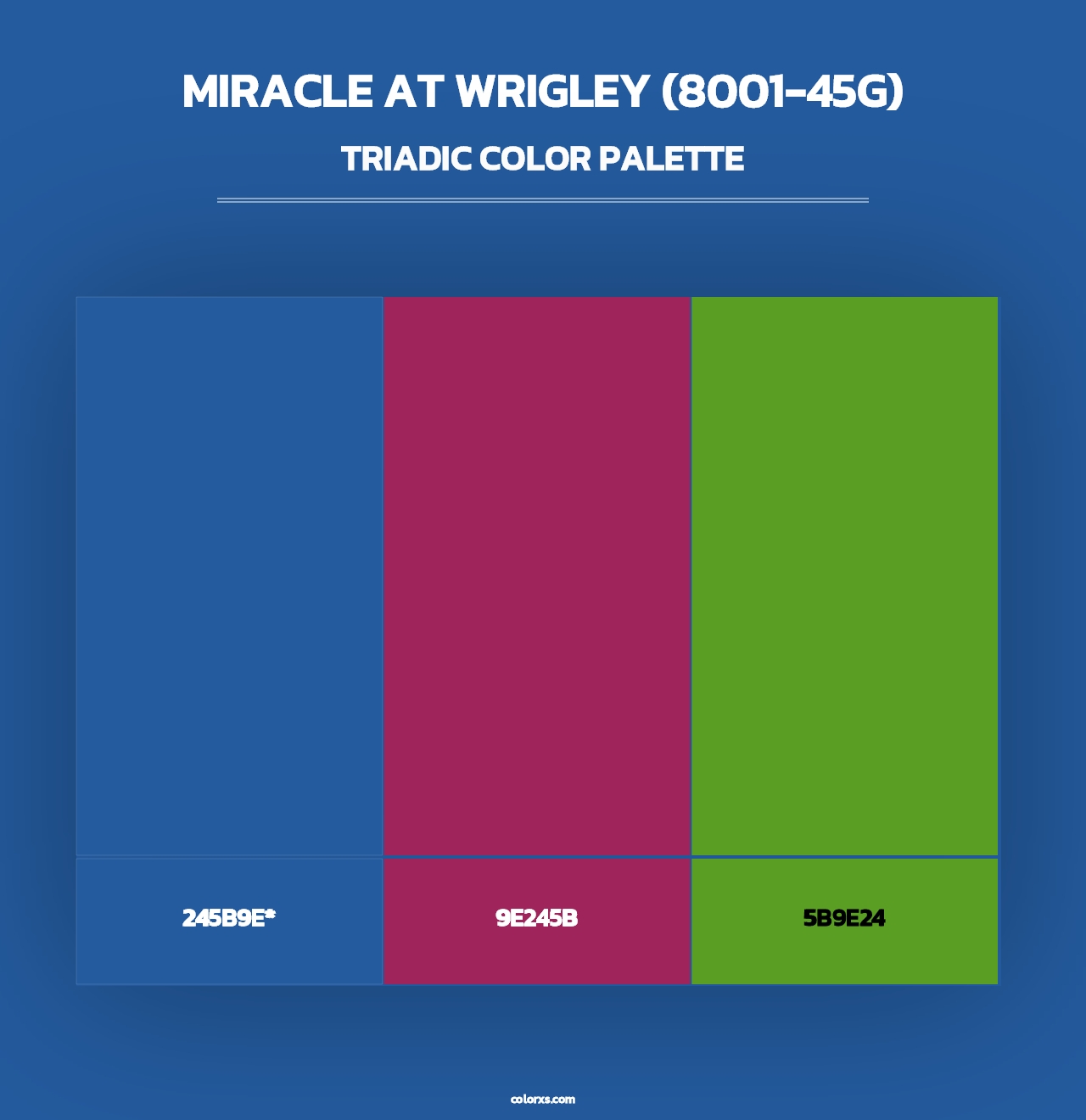 Miracle at Wrigley (8001-45G) - Triadic Color Palette