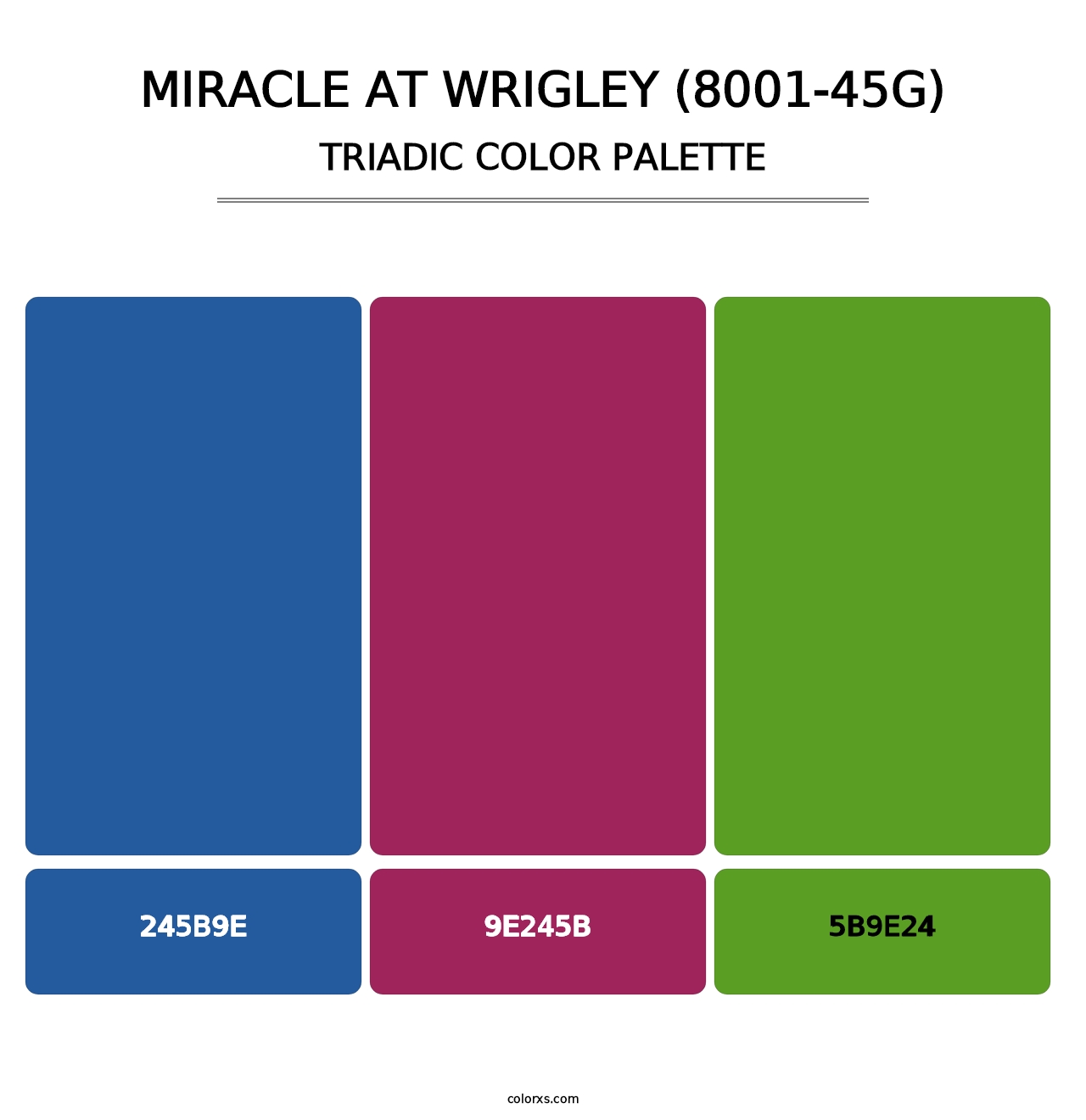 Miracle at Wrigley (8001-45G) - Triadic Color Palette