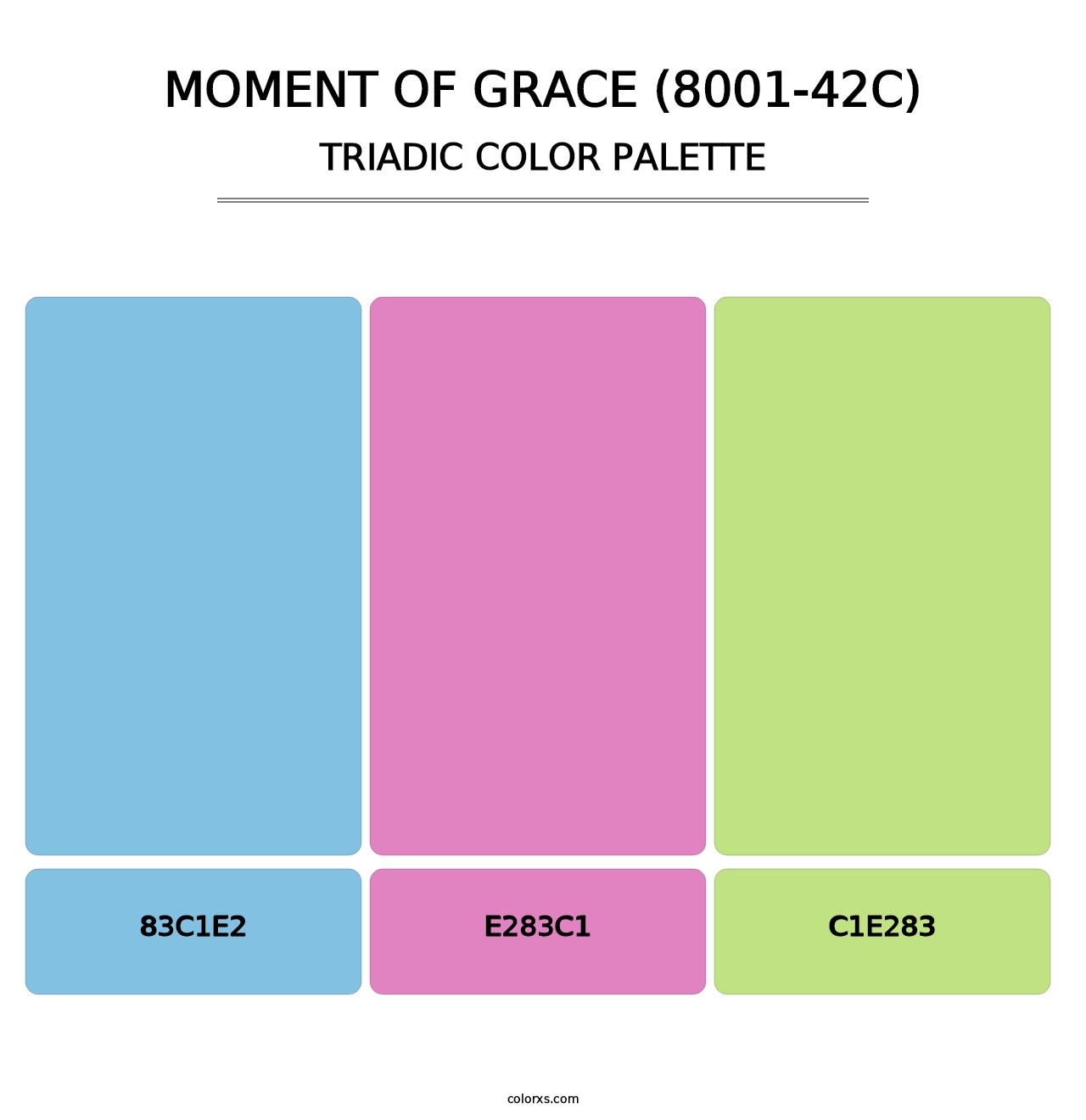 Moment of Grace (8001-42C) - Triadic Color Palette