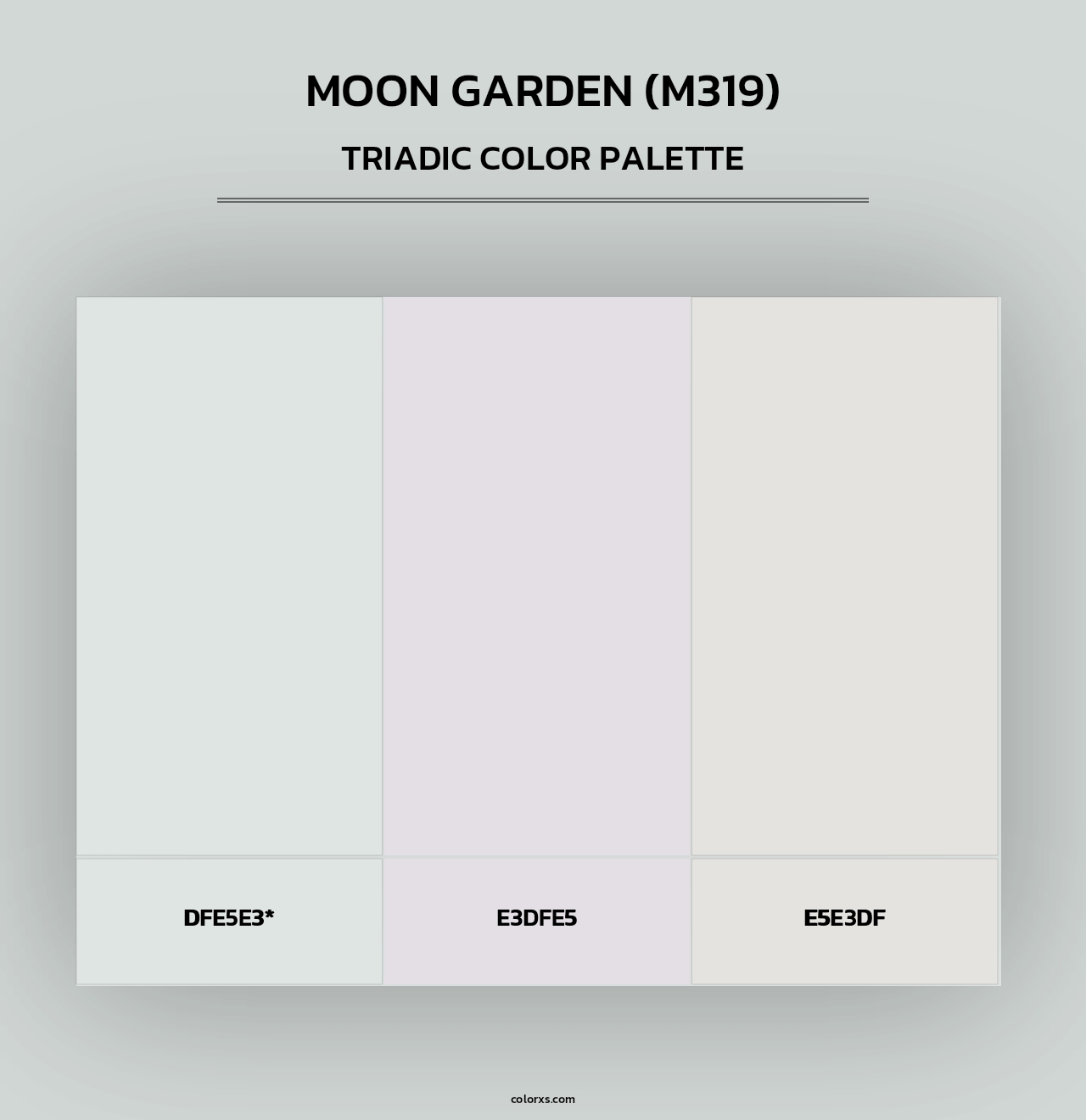 Moon Garden (M319) - Triadic Color Palette