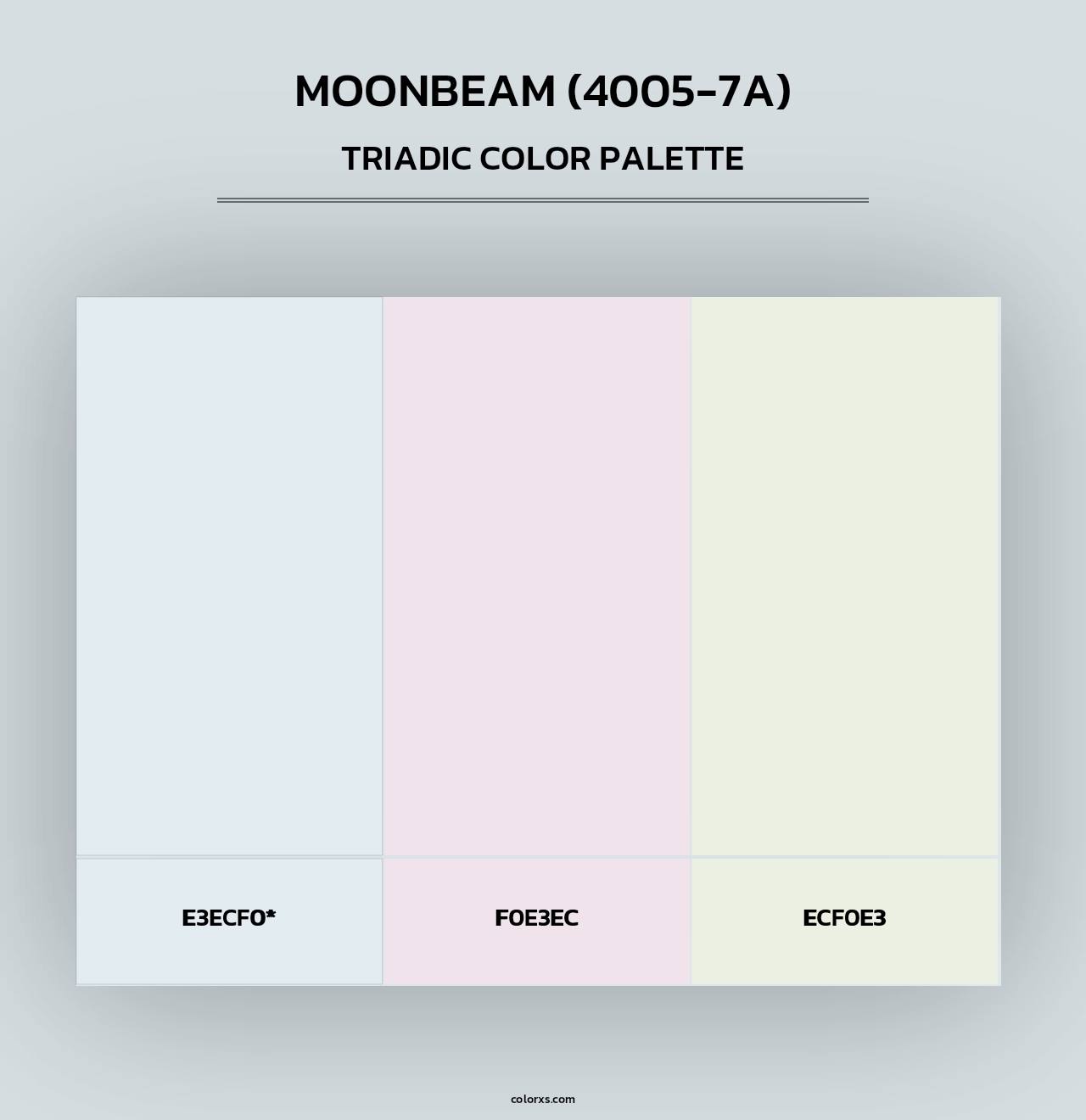 Moonbeam (4005-7A) - Triadic Color Palette