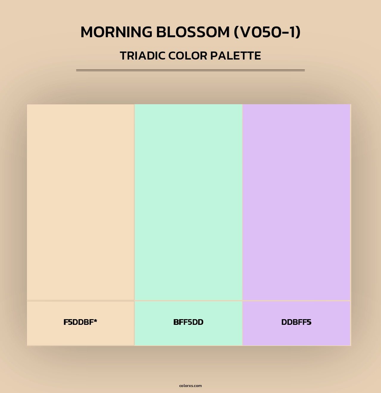 Morning Blossom (V050-1) - Triadic Color Palette