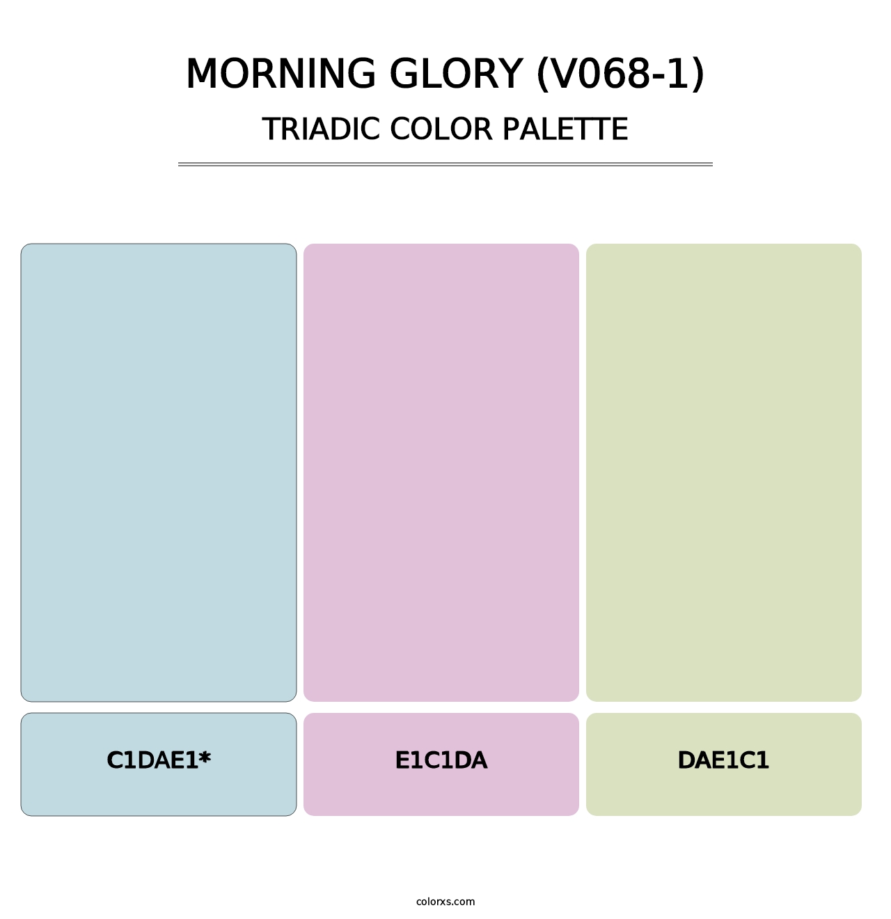 Morning Glory (V068-1) - Triadic Color Palette