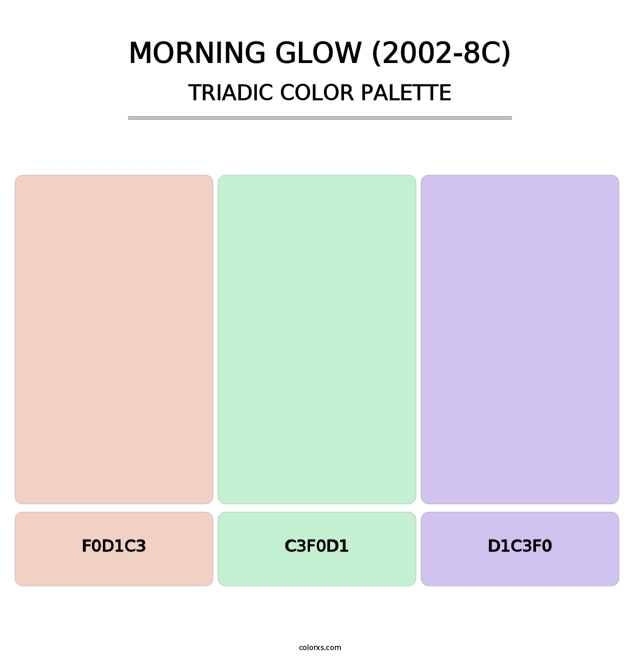 Morning Glow (2002-8C) - Triadic Color Palette