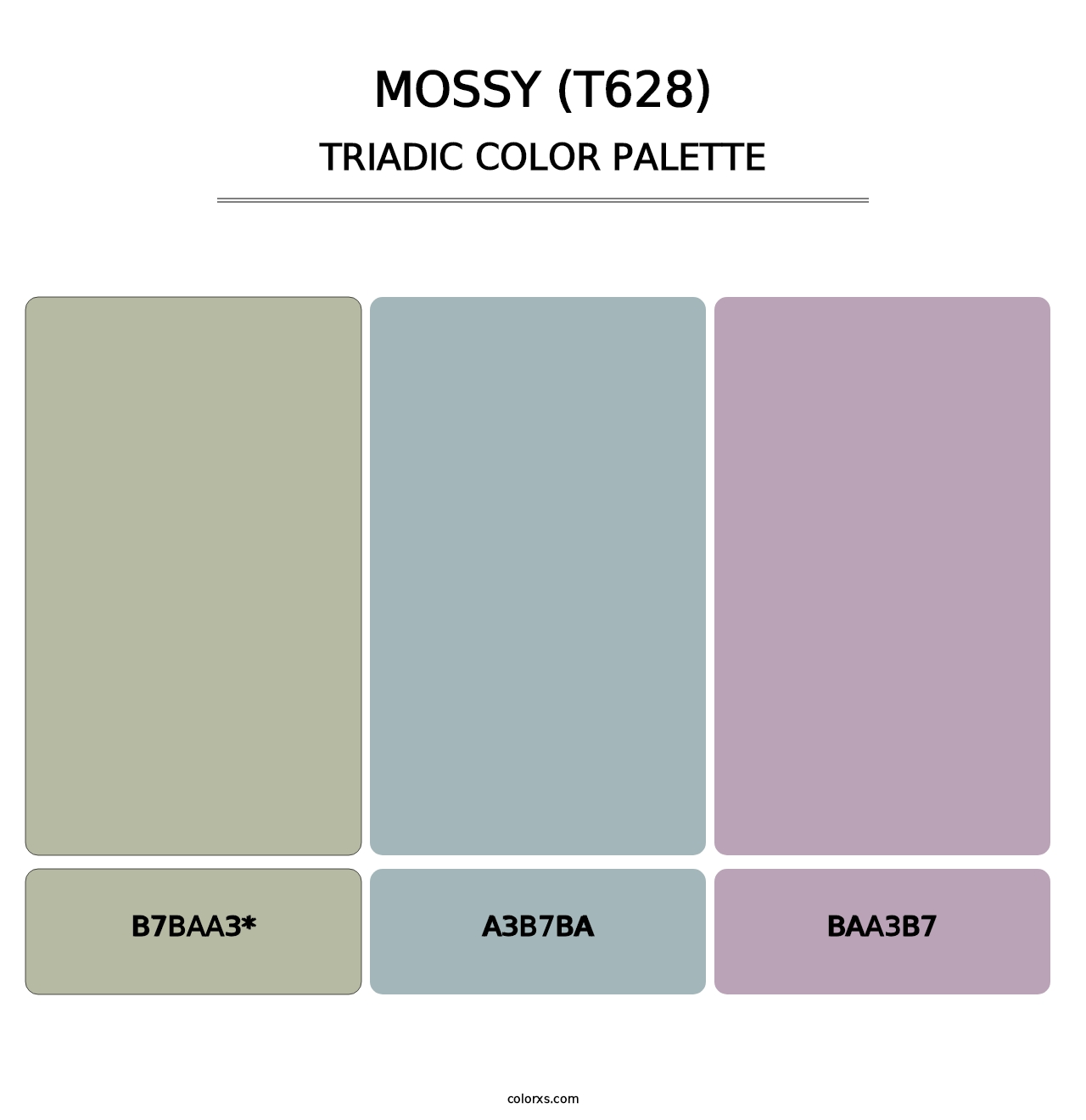 Mossy (T628) - Triadic Color Palette